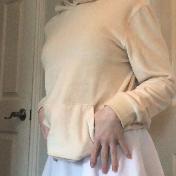 ROOTS thin velvet sweater > crème - Picture 3 of 3